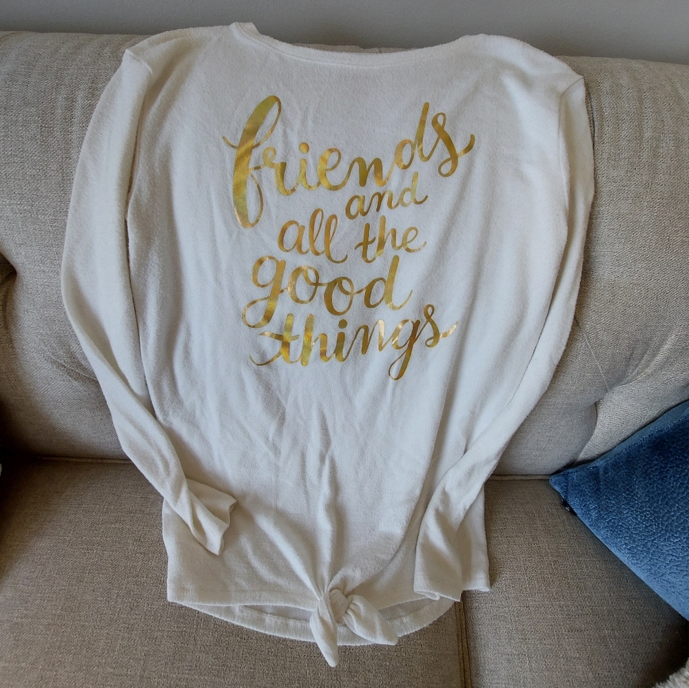 Cream Soft Long Sleeved Tee